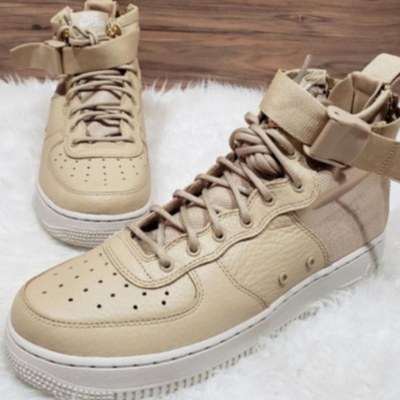 Nike Shoes - New Nike SF Air Force 1 Mid Tan Sneakers